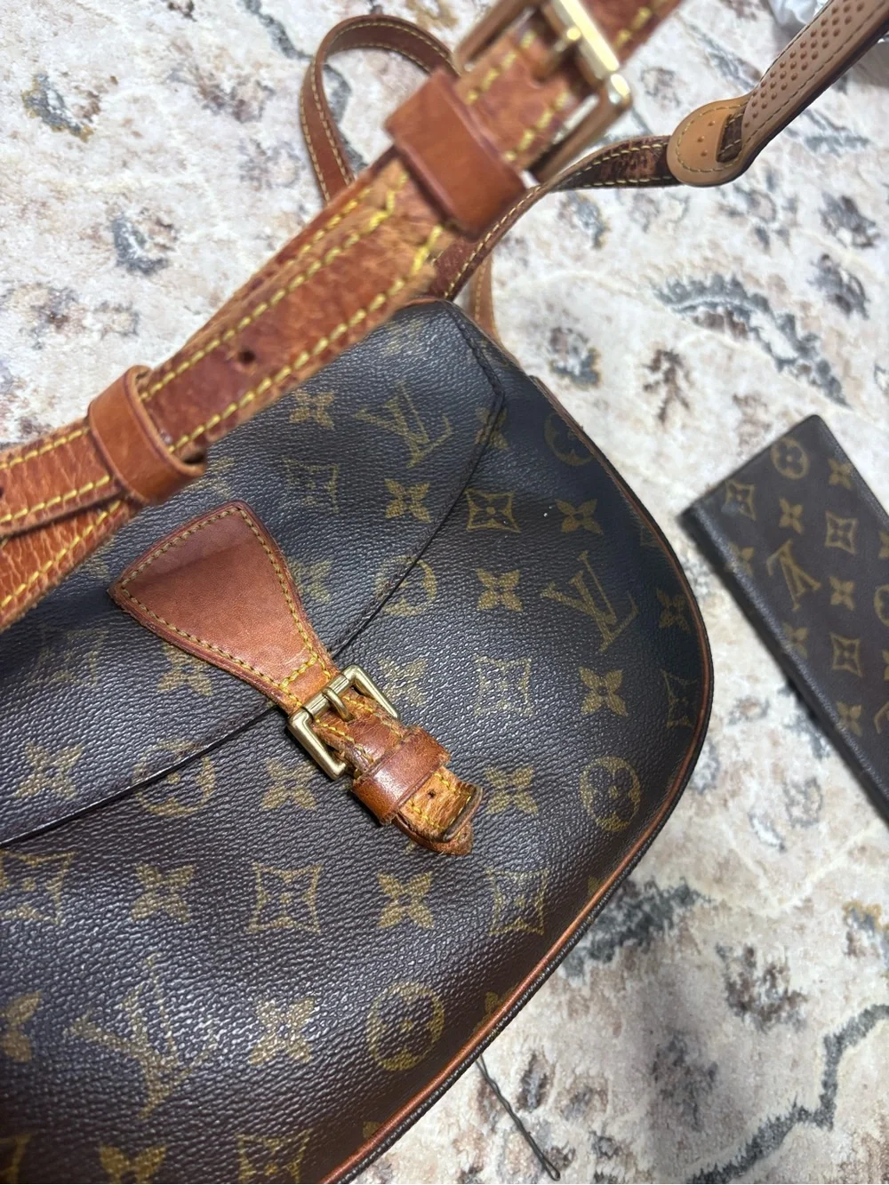 Louis Vuitton Brown Monogram Jeune Fille Saddle Crossbody - Picture 1 of 16